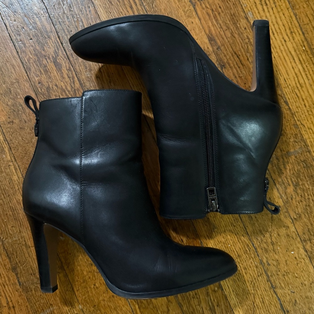 Coach Jemma Leather Heeled Booties